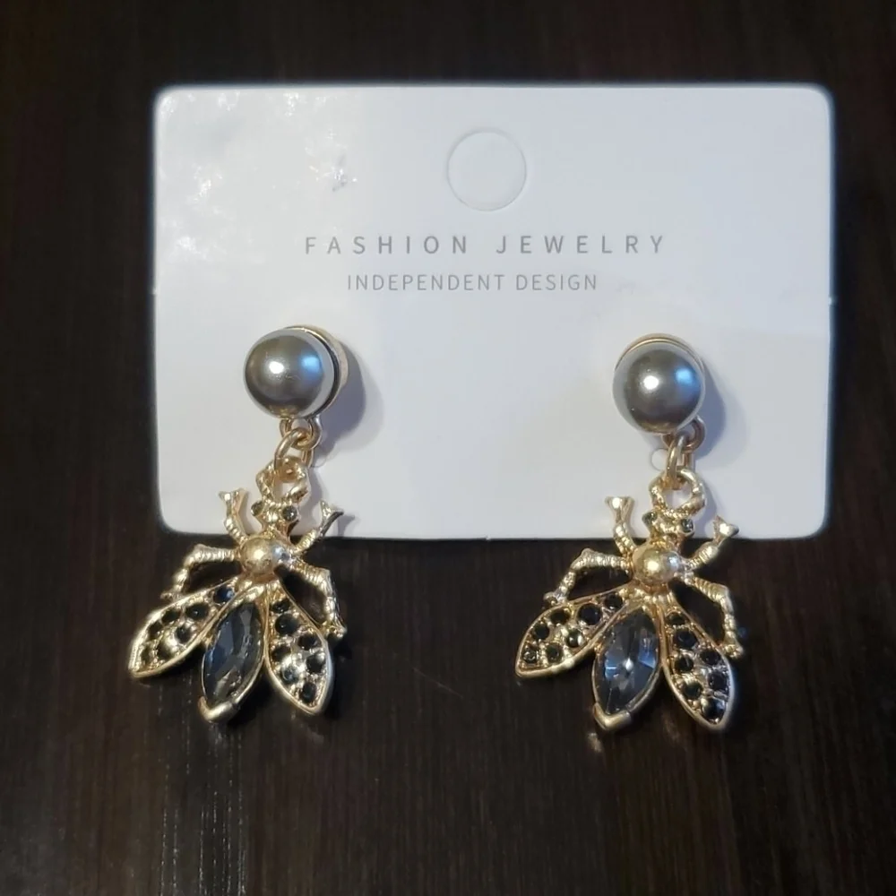 Animal crystal gypsy drop earring jewelry